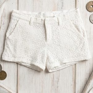 short alfaiataria em renda